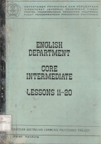 English department core intermediate : lessons 11-20