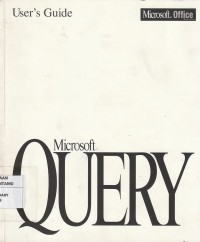 User guide : microsoft query (version 1.0)