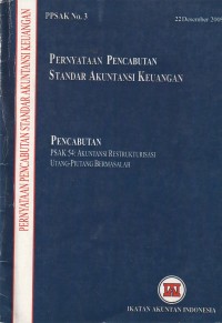 Pernyataan pencabutan standar akuntansi keuangan