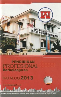 Pendidikan profesional berkelanjutan : katalog 2013