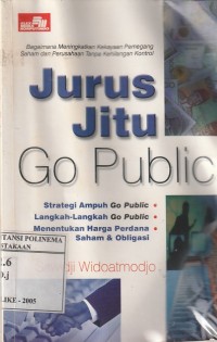 Jurus jitu go public