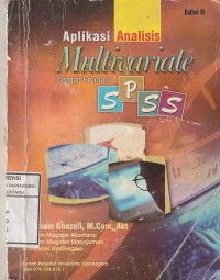 Aplikasi analisis multivariate dengan program spss