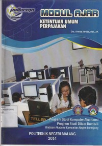 Ketentuan umum perpajakan : modul ajar