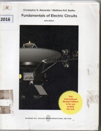 Fundamentals of electric circuits (sixth edition)