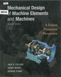 Mechanical design of machine elements and machines (second edition)