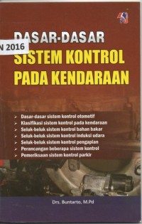 Dasar-dasar sistem kontrol pada kendaraan