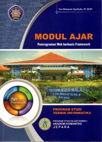 Pemrograman web berbasis framework: modul ajar