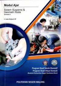 Sistem suspensi dan geometri roda (semester 3) : modul ajar