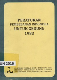 Peraturan pembebanan indonesia untuk gedung 1983